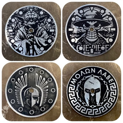 WARRIOR ( price for 4 dials )  Ø 28,5 mm / 0,4 mm  - watch dial, stainless steel - Image 1 of 4