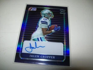 2022 LEAF PRO SET JALEN CROPPER AUTO SIGNED #PA-JC1 #D/15 FRESNO STATE BULLDOGS - Bild 1 von 3