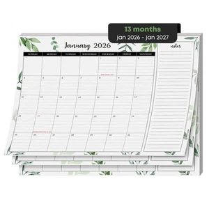 2026 Desk Year Calendar, 11" x 8.5", Desktop or Wall Planner, Tear-Off Pad - Picture 1 of 6