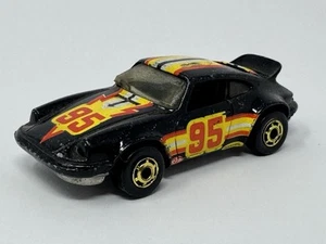 Hot Wheels Vintage 1974 Black Porsche 911 #96 Hong Kong P-911 - Picture 1 of 12