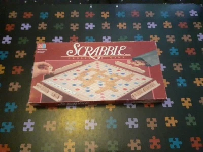 🎲 Scrabble Crossword Game MB Wooden Tiles And Racks Vintage Complete 1989 8+ - Image 1 of 4
