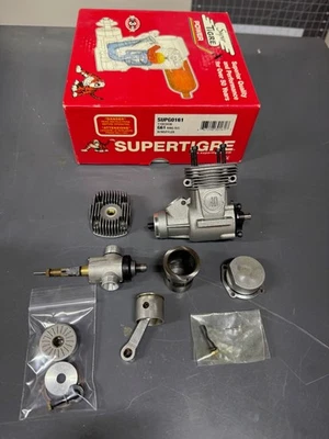 Motor de avión modelo Nitro Super Tigre G40 R/C de colección desmontado Foto 1 de 3