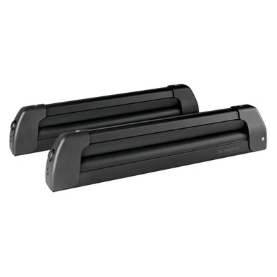 Portasci e Snowboard NK-40 in alluminio nero per barre 4 sci o 2 snow - Immagine 1 di 4