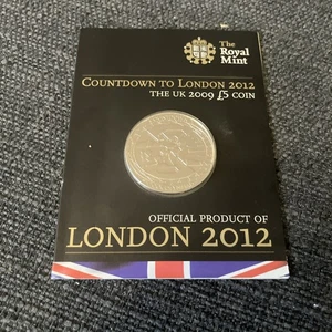 COUNTDOWN TO LONDON 2012 - THE UK 2009 £5 COIN ROYAL MINT COMMEMORATIVE OLYMPIC - Picture 1 of 3