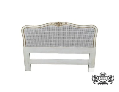 Vintage Henredon Full Size French Provincial Style Headbord w/Cane Backing - Image 1 of 4