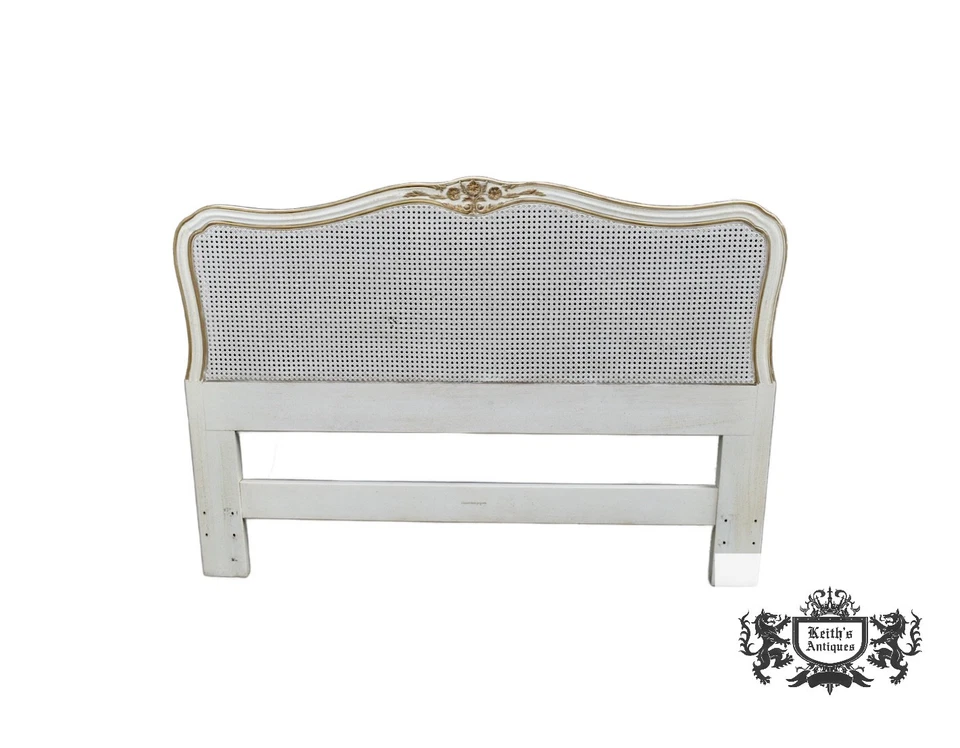 Vintage Henredon Full Size French Provincial Style Headbord w/Cane Backing - Image 1 of 4