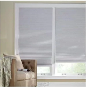Shadow White Cordless Blackout Cellular Shade 34 in. W x 72 in. L Blinds HDC - Picture 1 of 5