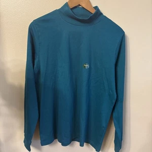 L.L.Bean Women's L Blue/ Green Long-Sleeve Turtleneck NWT - Picture 1 of 3