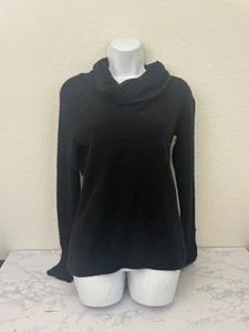 Martin + Osa Sweater Women Size M Wool Blend Cowl Turtleneck Pullover black - Picture 1 of 7
