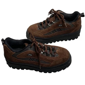 Botas de plataforma Skechers vintage años 90 Jammers marrón para mujer talla 8,5 Y2K con cordones - Imagen 1 de 8