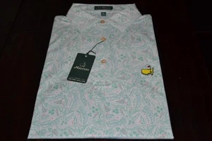Peter Millar The Masters Course Routing Layout Men's Golf Shirt Polo Medium - Picture 1 of 7