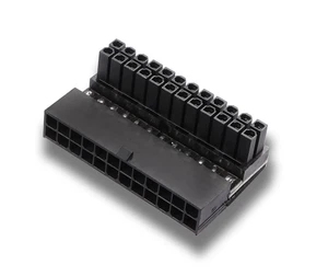 ATX 24-poliger 90-Grad-Adapter Desktop-PC ATX-Motherboard Kupfer Schwarz - Bild 1 von 5