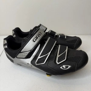 Giro Treble schwarz silber Klettverschluss Komfort Fahrradschuhe Herren Größe 10 - Bild 1 von 10