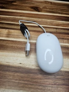 Original Apple Mighty A1152 optische USB-Maus mit Kabel, weiß - Bild 1 von 2