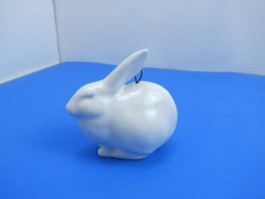 Rookwood Pottery 6160 Bunny Rabbit 2013 White Glaze Ornament - Picture 1 of 8