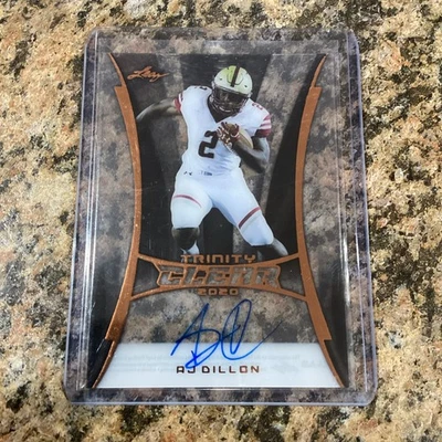2020 Leaf Trinity - Clear Auto AJ Dillon #CA-AJD (AU, RC) - Image 1 of 2
