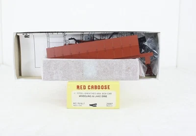 HO Red Caboose RC-7016-7 Wheeling & Lake Erie 40’ ARA Steel Sheathed Box Car - Image 1 of 3