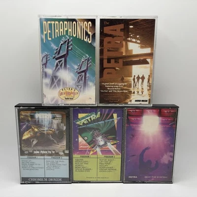 *LOTE DE 5* CASETES PETRA (1982-1992) Christian Rock (usados) PROBADOS - LEER Foto 1 de 4