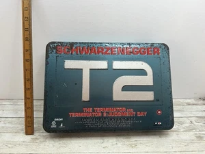 Vintage T1 & T2 Terminator Double VHS Box Set with Metal Tin Limited Edition - Foto 1 di 7