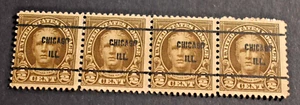 4 - 1922 US Stamps - Scott # 551 - 1/2 Cent Halen Precancels - Chicago. b - Picture 1 of 2