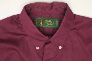 Bobby Jones Shirt Mens S 15.5/34 Solid Purple Button Down Collar Golf Embroidery - Picture 1 of 8