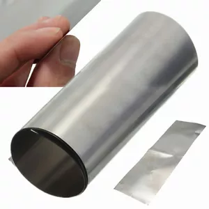 100x500x0.1mm Ti Gr2 Titanium Thin Silver Metal Square Plate Sheet Foil Craft - Picture 1 of 6