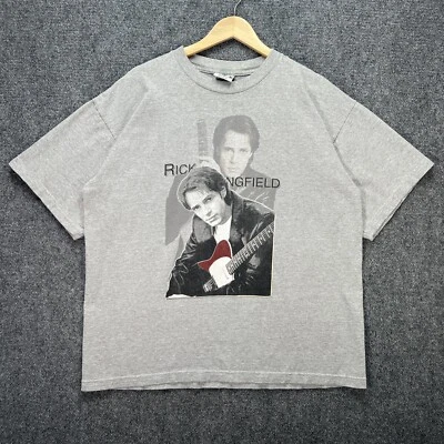 Camisa De Colección Rick Springfield Para Hombres XL Gris Karma Your 2000 Y2K Country Rock Foto 1 de 4