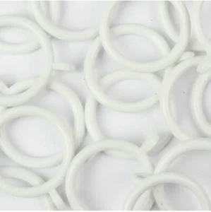 50 x Anillos de cortina blancos para postes de 30 mm - Anillos de poste de cortina - Imagen 1 de 1