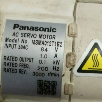 Um usado para Panasonic servo motor CA MSMA012T1E2 frete grátis - Imagem 1 de 2