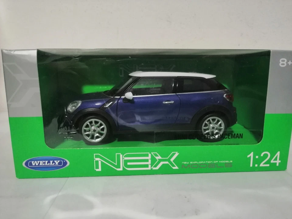 Mini Cooper Paceman blue 1/24 1 24 WELLY §§ - Immagine 1 di 1