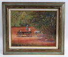 Vintage Oil American Margaret Stahl-Moyer Listed American Water Wagon Oregon