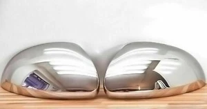 2 Edelstahl Spiegel Zierkappen Kappen für VW Sharan Tiguan Seat Alhambra  - Bild 1 von 2