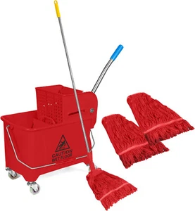ESCURRIDOR DE POSTES ROJO KENTUCKY MOP BAÑO DE COCINA INDUSTRIAL COMERCIAL 20 OZ - Imagen 1 de 13