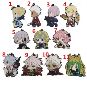 Anime Game fate grand order rubber Keychain Key Ring Race Straps Cosplay - Picture 1 of 6