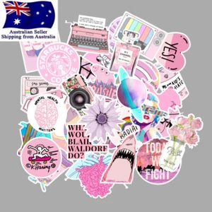 53PCS Pink Lady VSCO Vinyl Waterproof Stickers Skateboard Luggage Motorcycle - Picture 1 of 8