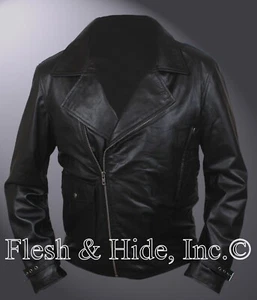 Captain America Chris Evans First Avenger Double Rider Motorradjacke - Bild 1 von 5