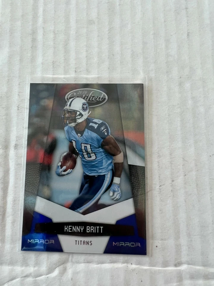 Kenny Britt 2010 Certified Mirror Blue Insert Card #145 Serial #016/100 - Image 1 of 1