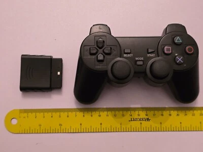 PLAYSTATION 2 PS2 WIRELESS CONTROLLER Dual Analog Cordless Game Control Pad Blac - Image 1 of 2