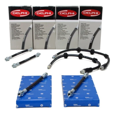 6x DELPHI Bremsschlauch für BMW E81 E82 E87 E88 E90 E91 E92 E93 vorne + hinten - Bild 1 von 4