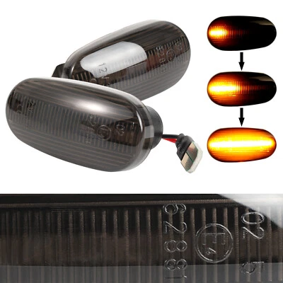 2X For Alfa Romeo Mito 2008 2011 Accessories E4 Sequential Side Marker Light 12V - Image 1 of 4