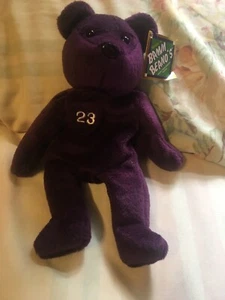 Salvinos Bamm Beanos DAVID JUSTICE 1998 Plush Bear #23 New With Tag. - Picture 1 of 2