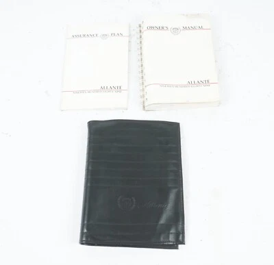 1989  Cadillac Allante 4.5L OWNERS MANUAL BOOK W/ CASE OEM - Image 1 of 4