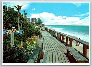 Postal Broadwalk Vero Beach Florida FL vista al mar 6 x 4 pulgadas - Imagen 1 de 2