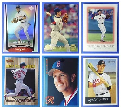 LOTE DE 6 TARJETAS DE BÉISBOL NOMAR GARCIAPARRA MLB BOSTON RED SOX TOPPS UD BOWMAN Foto 1 de 4
