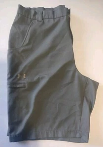 Pantalones Cortos Informales Under Armour Gris Golf Chino Rendimiento Bolsillo con Cremallera Para Hombre 36 - Imagen 1 de 8