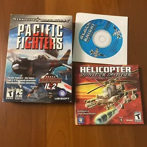 Lot of Vintage Games PC Pacific Heights Black Knight Helicopter Strike Force - Picture 1 of 3
