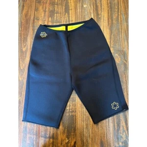 Zaggora Hot Pants Sauna Shorts Workout Fitness Gym Black Shorts Woman's Medium - Picture 1 of 8