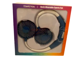 SAFEYON NECK-WEARABLE SPORTS FAN BLUE-NEW  - Picture 1 of 3