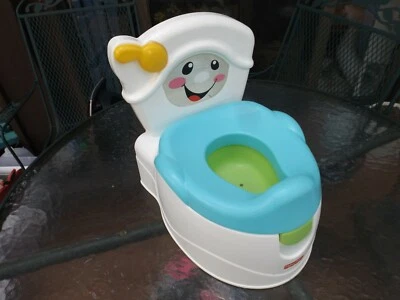 Fisher Price Aprende a Enjuagar el Orinal Hablando e Iluminando Cámara Olla Funciona a Batería Foto 1 de 4