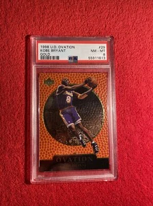 🔥 VERY RARE Kobe Bryant 1998 Upper Deck Ovation GOLD /1000 💎 PSA 8 (TT) - Picture 1 of 4